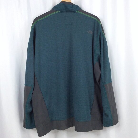 The North Face Ampere Grid Jacket Mens Size XXL Full Zip Thermal Fleece Lined - Picture 2 of 7